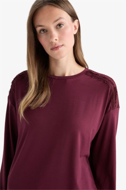 Regular Fit Crew Neck Long Sleeve T-Shirt
