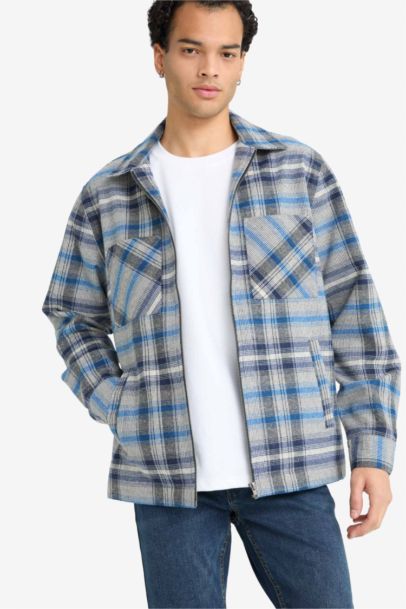 Regular Fit Flannel Long Sleeve Shirt