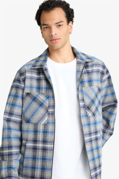 Regular Fit Flannel Long Sleeve Shirt