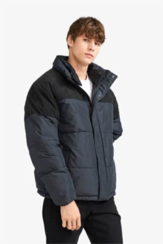 Oversize Fit with Pockets Lined Puffer Jacket