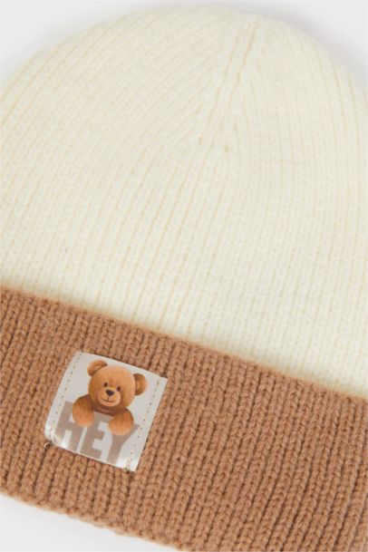Baby Boy Color Block Knit Beanie