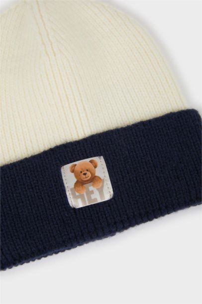 Baby Boy Color Block Knit Beanie