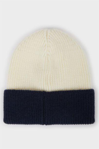 Baby Boy Color Block Knit Beanie