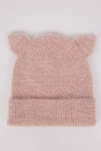 Baby Girl Eared Knit Beanie
