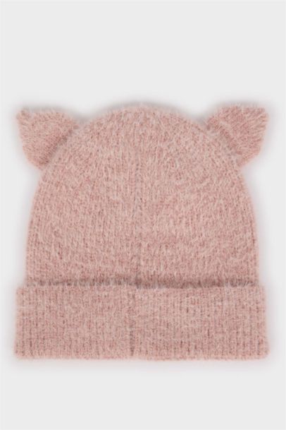 Baby Girl Eared Knit Beanie