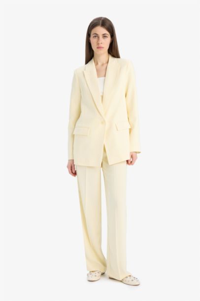 Широкие брюки из крепа с карманами, высокая талия, длинные, с широкими штанинами