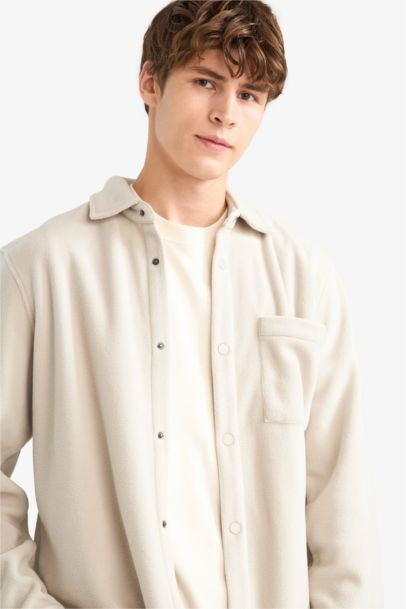 Regular Fit Fleece Long Sleeve Shirt