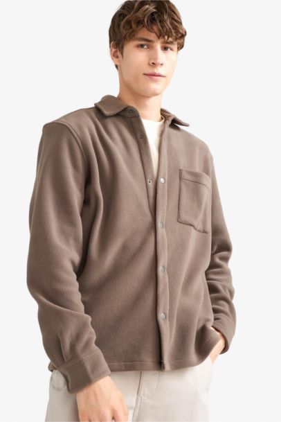 Regular Fit Fleece Long Sleeve Shirt