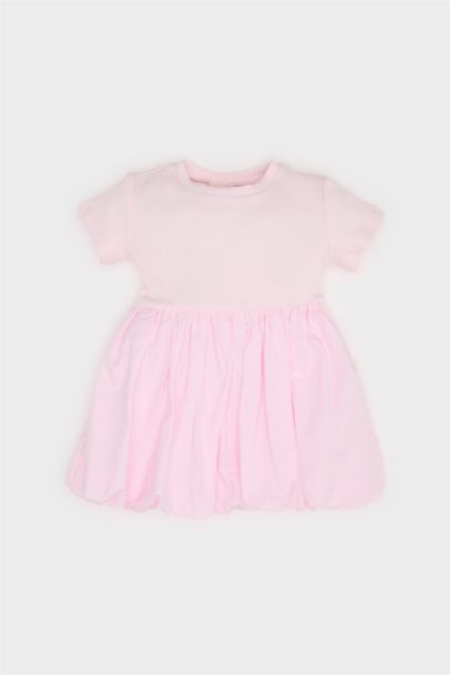 Baby Girl Short Sleeve Corduroy Camisole Dress