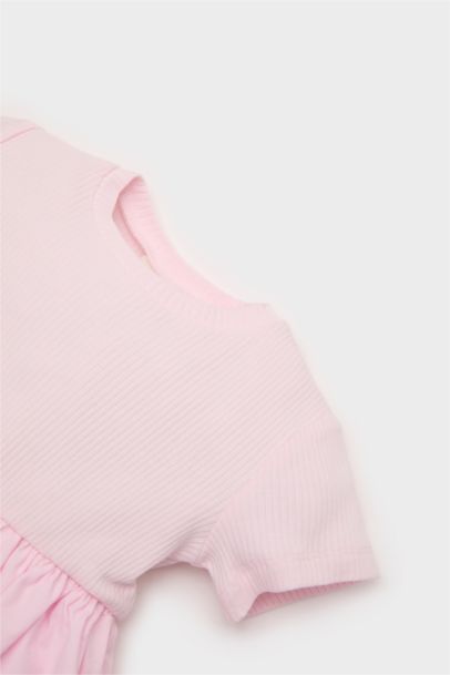 Baby Girl Short Sleeve Corduroy Camisole Dress