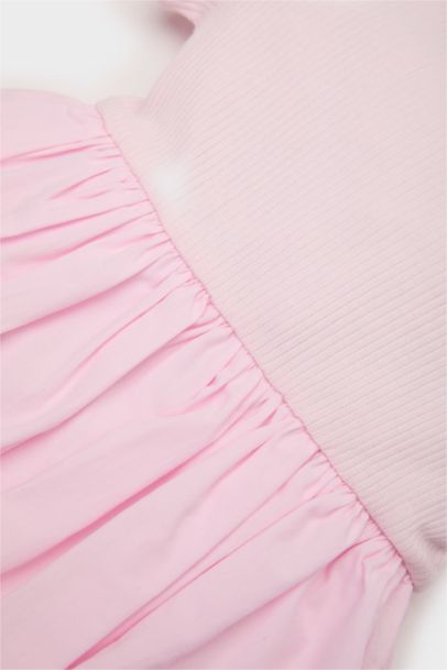 Baby Girl Short Sleeve Corduroy Camisole Dress