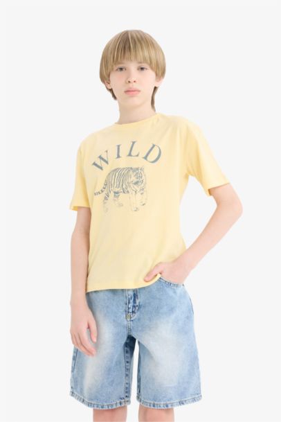 Boy New Regular Fit Crew Neck Short Sleeve T-Shirt