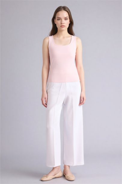 Slim Fit Basic Square Collar Tank Top