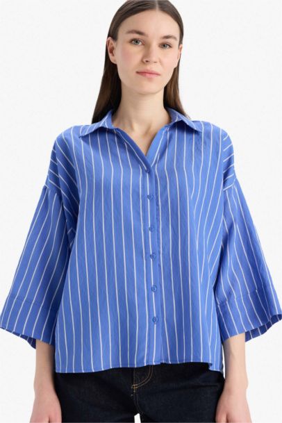 Regular Fit Shirt Collar Long Sleeve Shirt