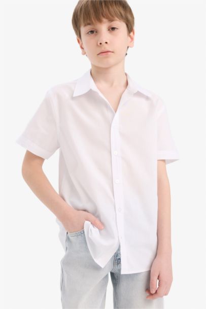 Chemise en coton et manches courtes pour garçon