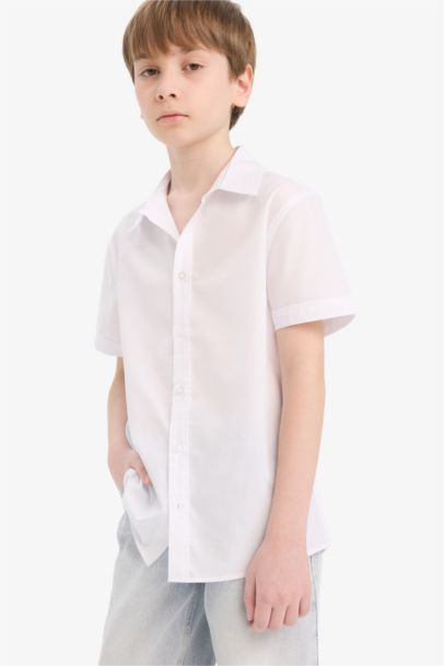 Chemise en coton et manches courtes pour garçon