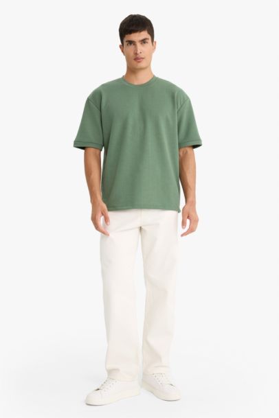 Oversize Fit Crew Neck Short Sleeve T-Shirt