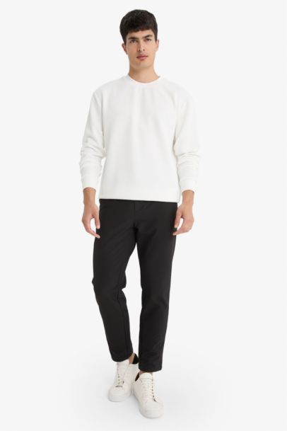 سويت شيرت قصة عادية بياخة مستديرة