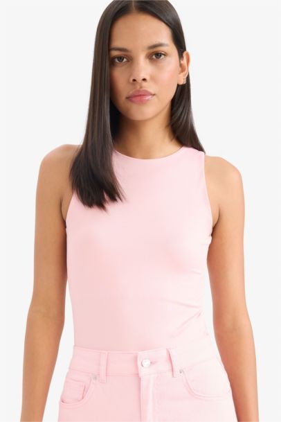 Afra x Defacto Slim Fit Halter Neck Tank Top