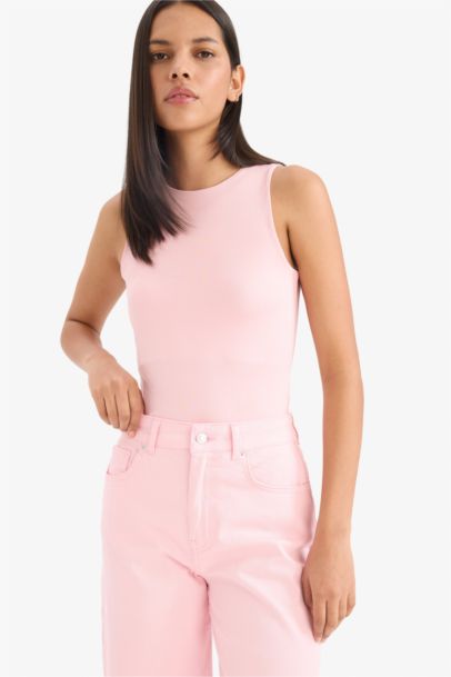 Afra x Defacto Slim Fit Halter Neck Tank Top