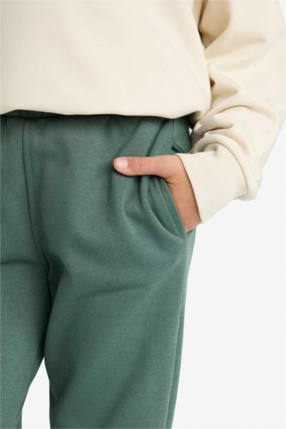 Beli Lastikli Jogger Eşofman Altı Kız Çocuk