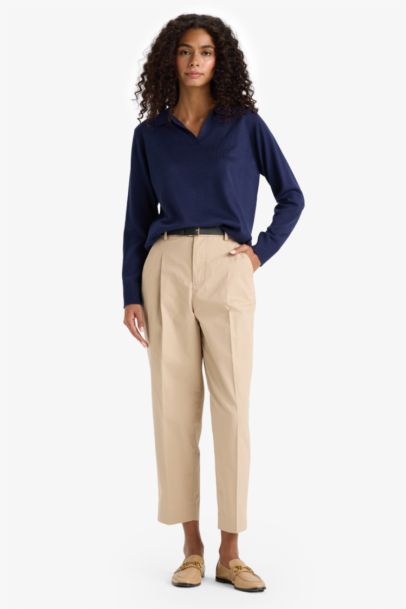 Regular Fit Polo Yaka Triko Kazak