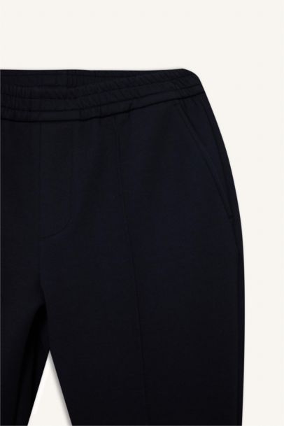 Pantalon en tissu scuba à jambes droites