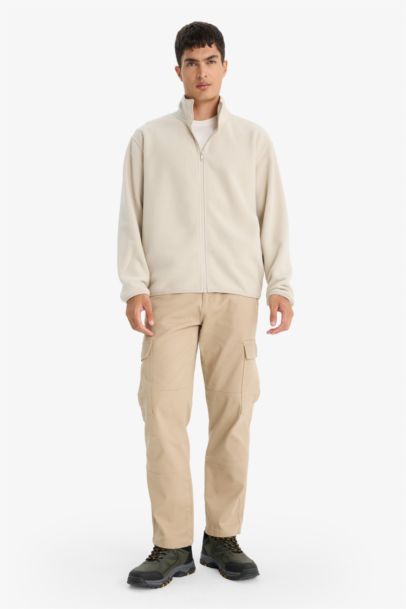 جاكيت صوفي قطيفة فرو قصة مريحة وياخة عالية