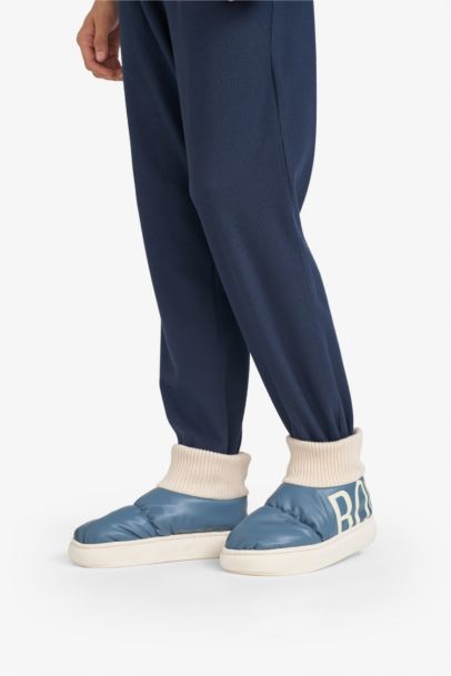 Man Flat Sole Home Slippers