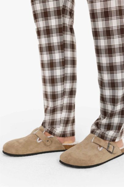 Erkek Düz Taban Süet Ev Terliği