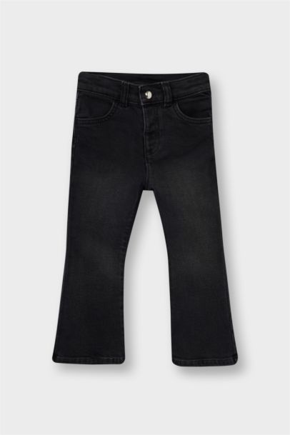 بنطلون جينز بناتي فلير فيت برجل واسع شارلستون