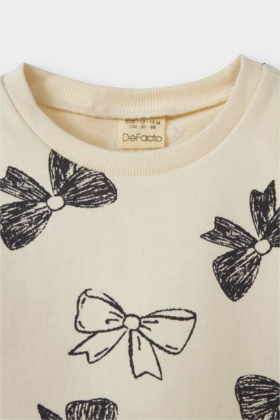 سيت بيبي بناتي سويت شيرت وستريج - قطعتين