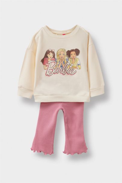 Barbie 2'li Takım Sweatshirt Tayt Kız Bebek