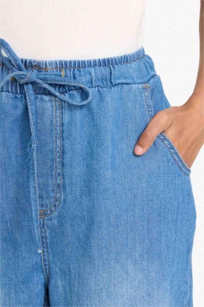 High Waist Ankle Length Washed Soft Jeans