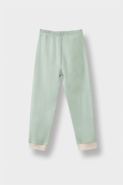 4'lü Pijama Takımı Baskılı Uzun Kollu Üst Uzun Alt Kız Bebek