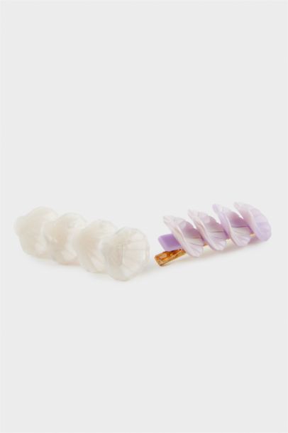 Woman 2 piece Seashell Hair Clip