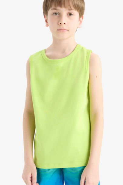 تيشيرت كت اولادي أخضر قصة عادية