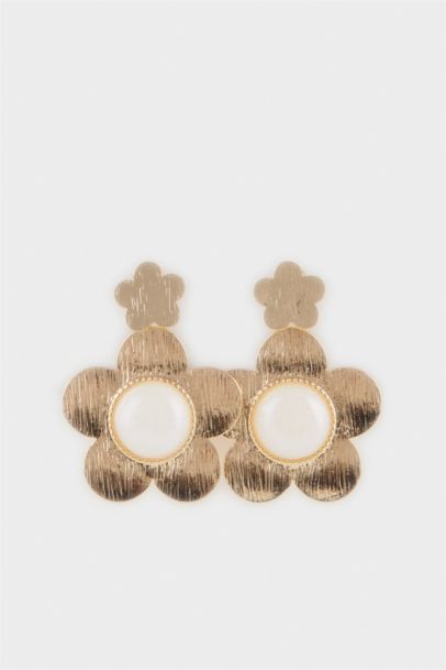 حلق حريمي ذهبي فلورال