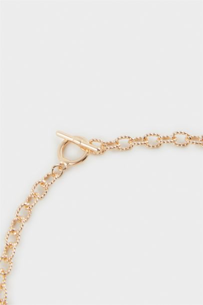 Woman Amour Charm Gold Necklace