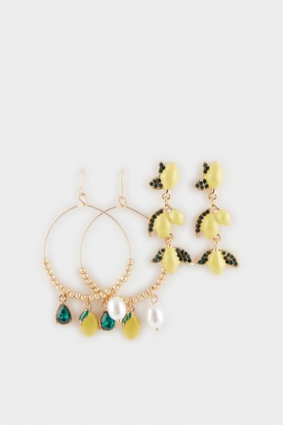 Woman 2 Piece Dangle Earrings