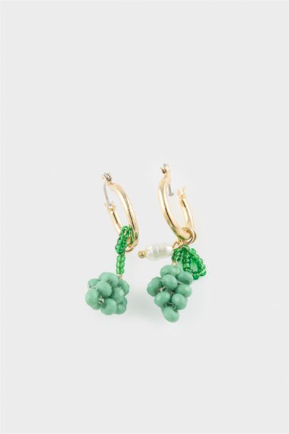 Lot de 2 Boucles d’oreilles raisins et citrons pour femme