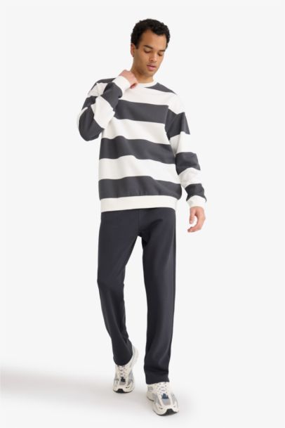 Regular Fit Tie Waist Straight Leg Sweatpants