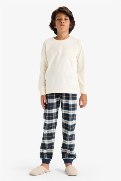 Boy Regular Fit Flannel 2 Piece Pajama Set