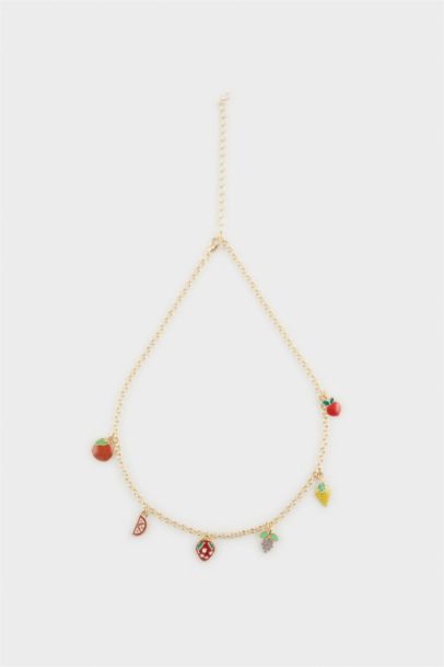 Woman Fruit Gold Necklace