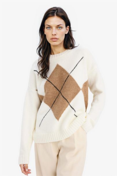 Oversize Fit Basic Crew Neck Knitwear Pullover