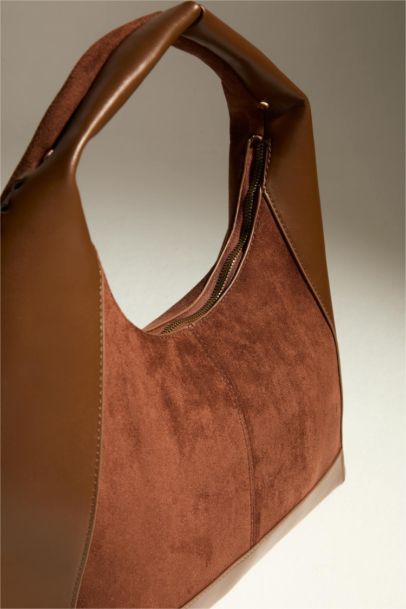 Kadın Süet Omuz Çantası