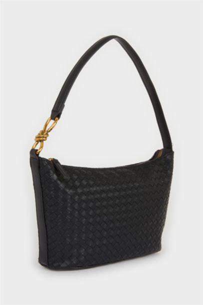 Faux Leather Crossbody Bag