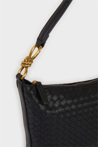 Faux Leather Crossbody Bag