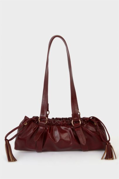 Suni Deri Çapraz Çanta