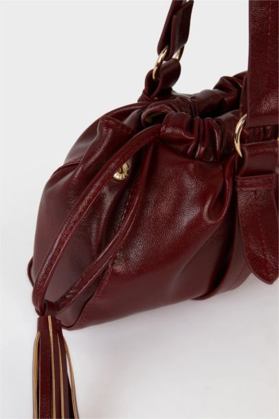 Suni Deri Çapraz Çanta